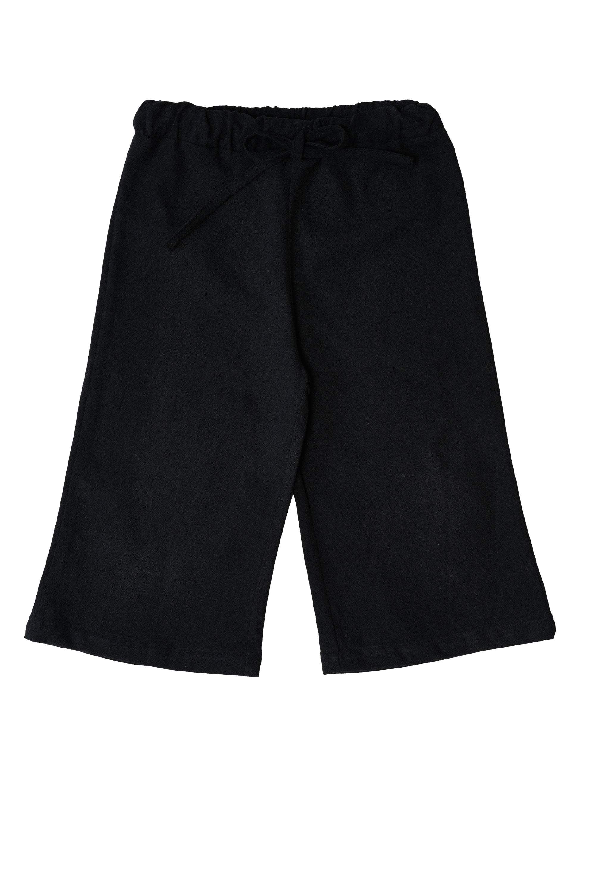 Calça Cecília infantil em algodão com cordão ajustável, elegante e confortável para meninas.

