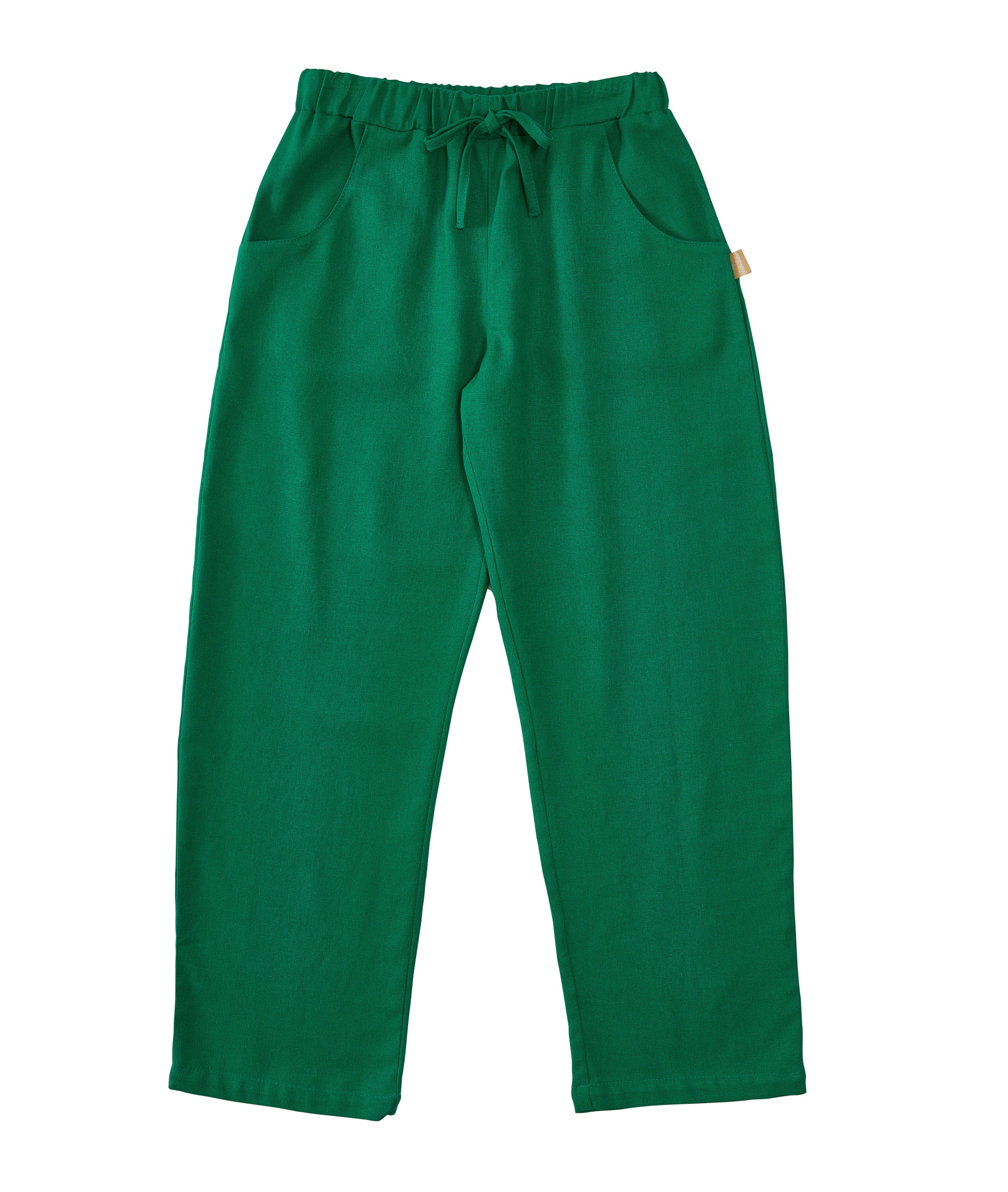 Calça unissex infantil com bolsos laterais, corte reto e cintura elástica. Conforto e estilo para meninos e meninas.


