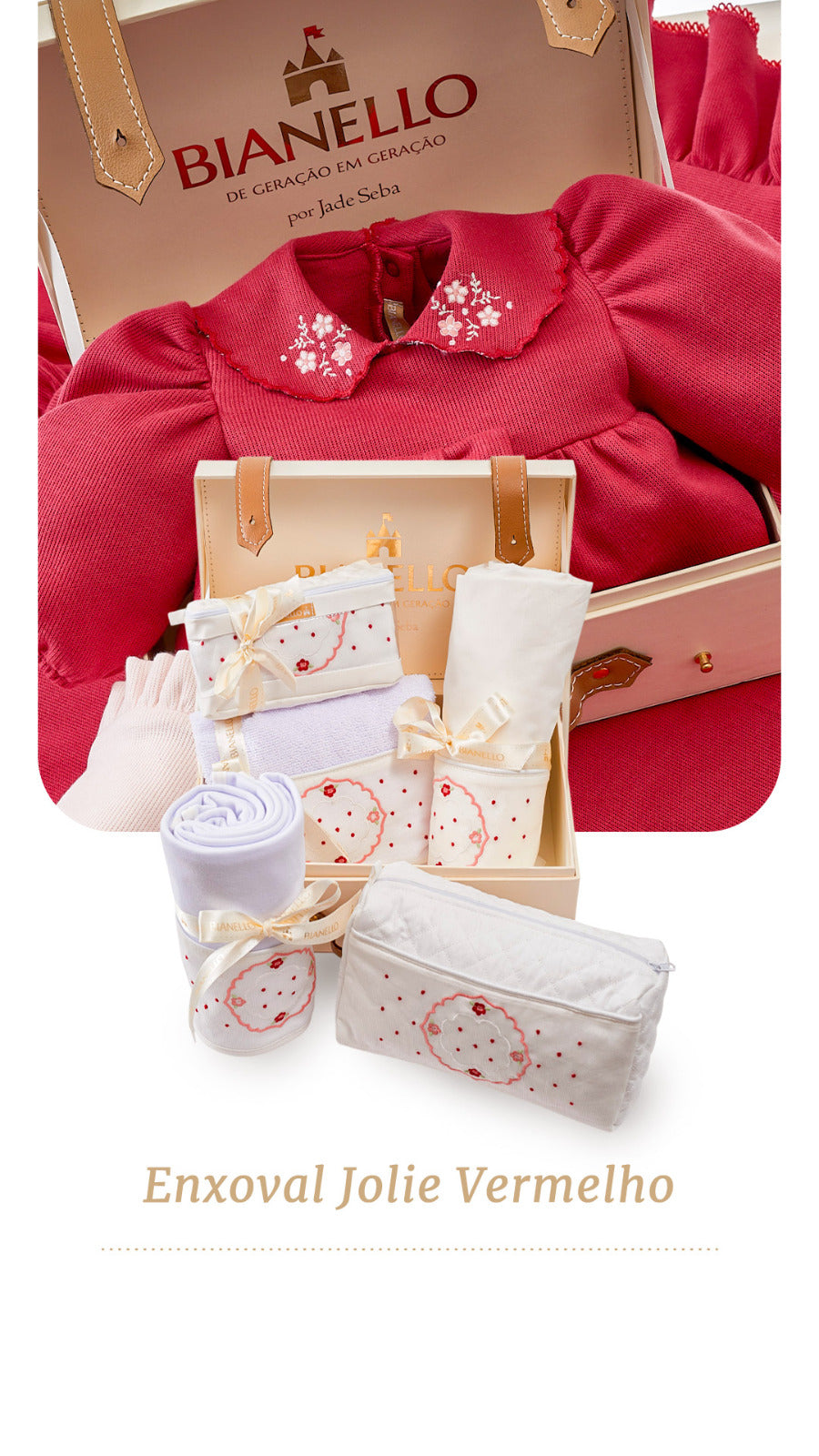 Kit enxoval para bebê com manta, lençol, fronha, toalha capuz, necessaire e frasqueira em percal com fralda e toalhinha. Presente elegante e funcional.

